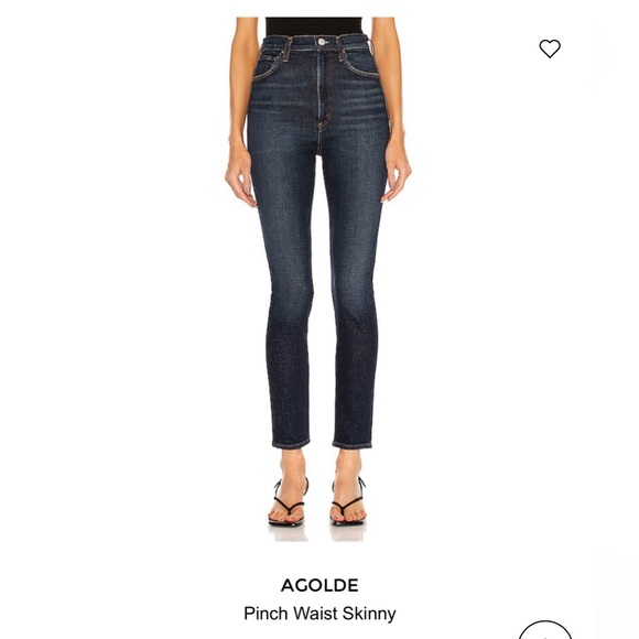 AGOLDE Pinch Waist High Waist Straight Leg Skinny Jean Size 29 - Picture 2 of 8